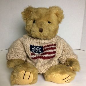 Russ Berrie & Co Yankee Doodle Plush Patriot Bear